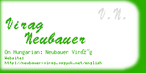 virag neubauer business card